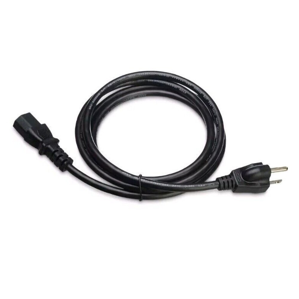 Amazon Basics 6 Feet Computer Monitor TV Replacement 3 Prong AC Power Cord